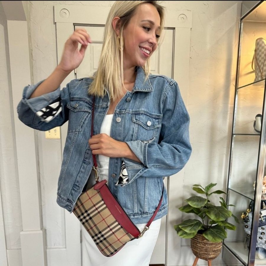 NOW BAGS|【二手現貨】 BURBERRY Horseferry 經典格紋 肩背/斜背包-0