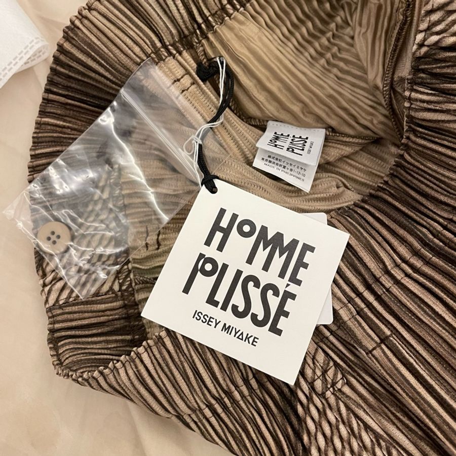 Homme Plisse RB聯名 限定款 棕色 長褲-2