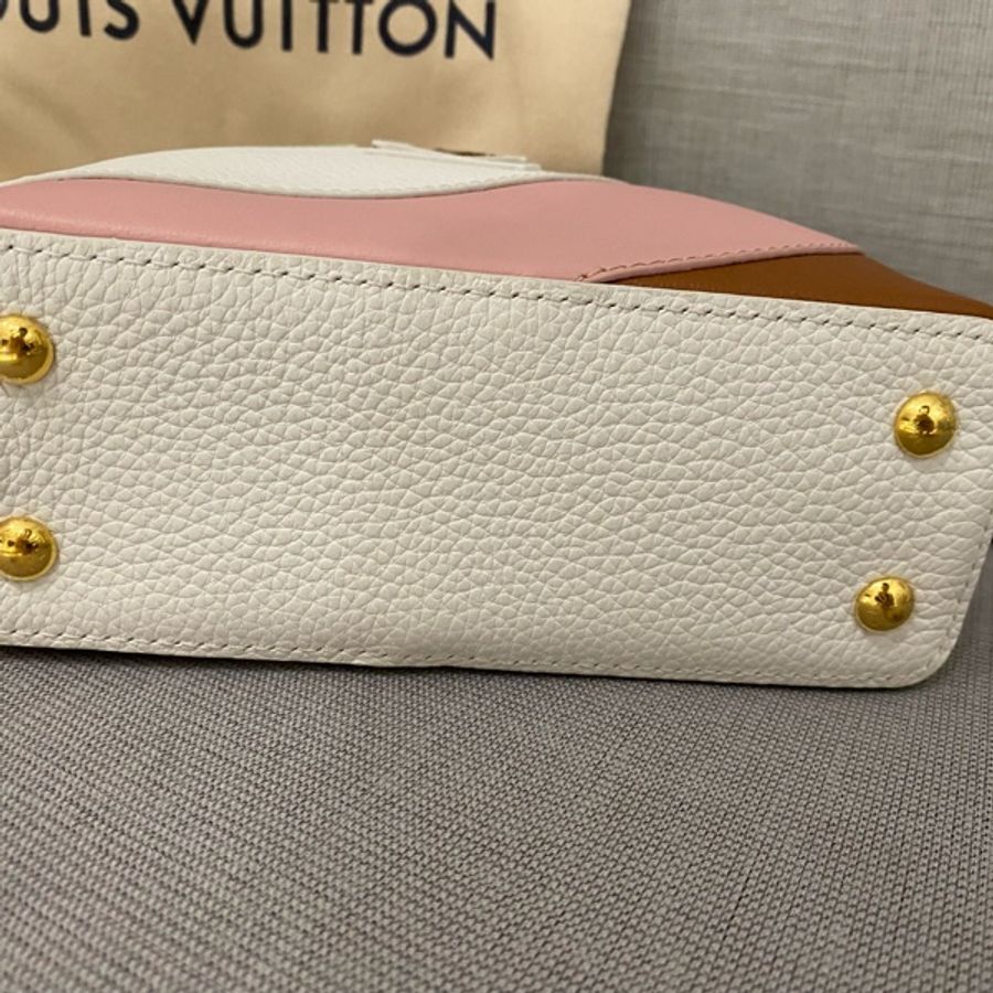 LV Capucines mini 冰淇淋色-9