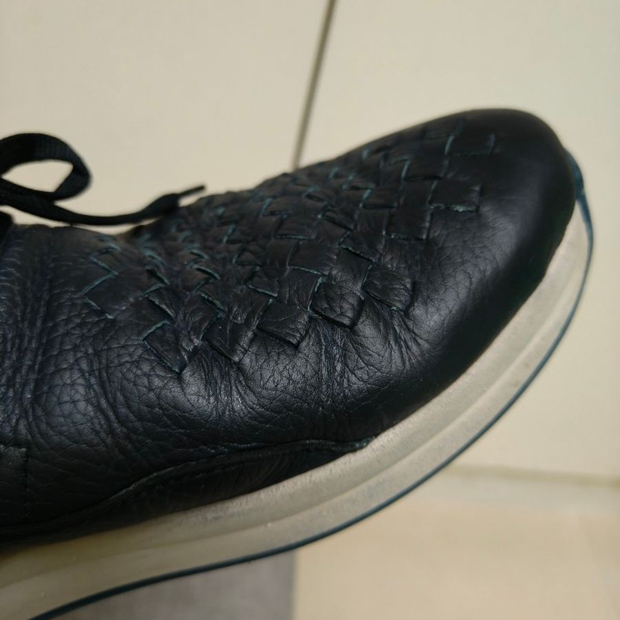 ㊣✨Bottega Veneta ✨**尺寸:43**寶緹嘉 BV 深藍 編織 拼接 休閒鞋/二手鞋/二手精品/保證正品🌳二手樹屋🌳-18