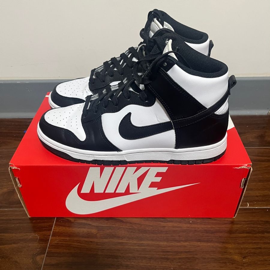 Dunk High Black White 25.5cm黑白 熊貓 高筒-0