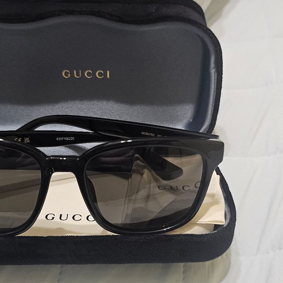 GUCCI GG0637SK-001 雙G LOGO太陽眼鏡-1