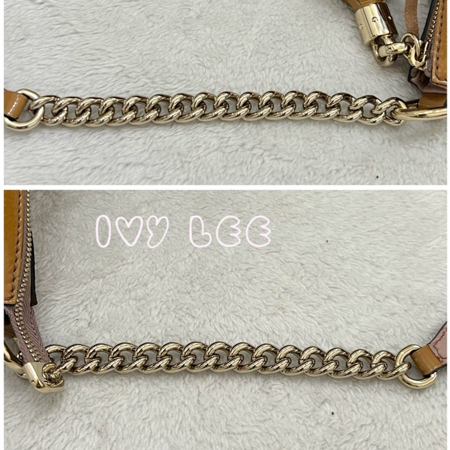 Gucci 漆皮 Soho 鏈條流蘇 326706 奶茶棕 咖啡 肩背包 手提包 二手精品-13