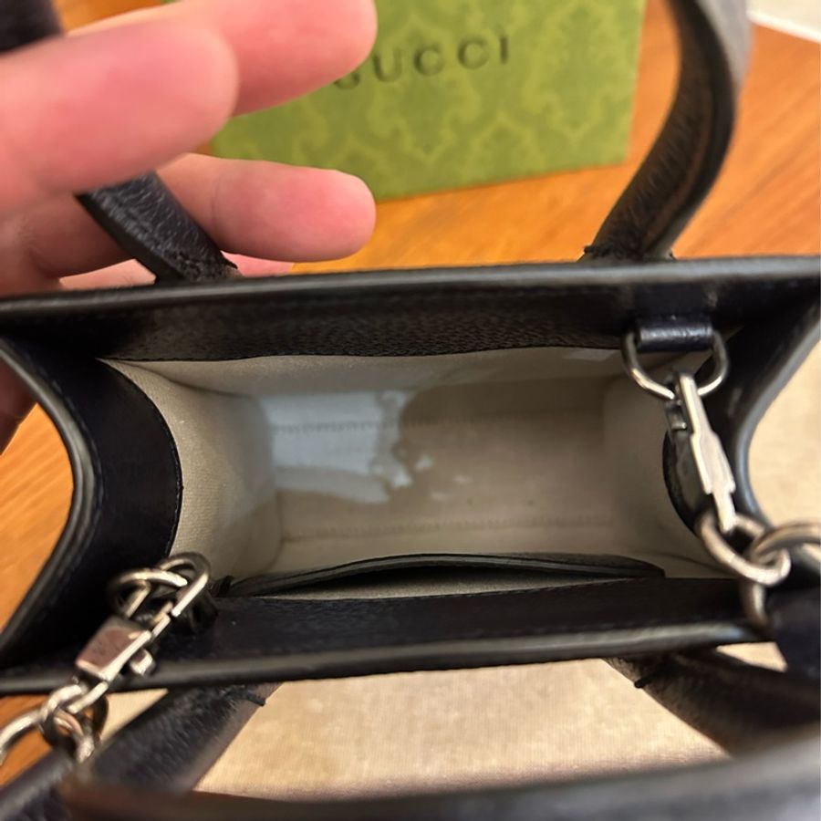 GUCCI PVC深藍邊MINI琴譜包-16