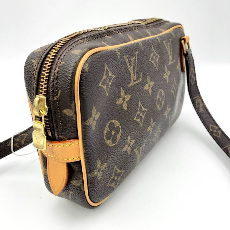 Louis Vuitton 老花中古單層橫版相機包,LV路易威登,斜背包,隨身包,經典包,迪士尼包,二手真品,免運-7