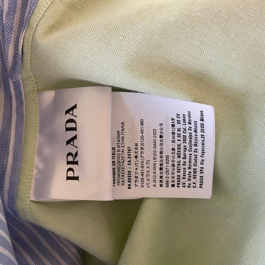 Prada 秀款 長版襯衫 中性款-5