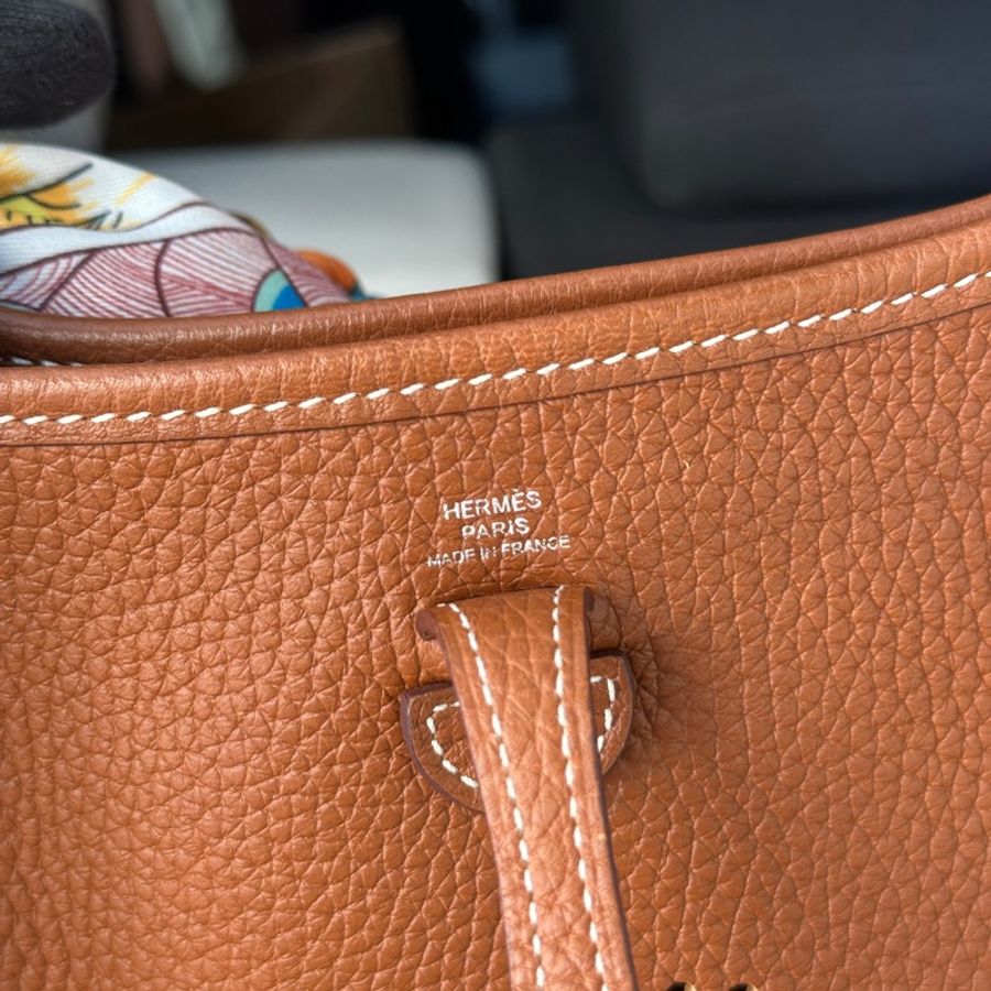 Hermes Mini Evelyn金棕色🤎97新音閒置🔥秋冬必備美拉德色系-11