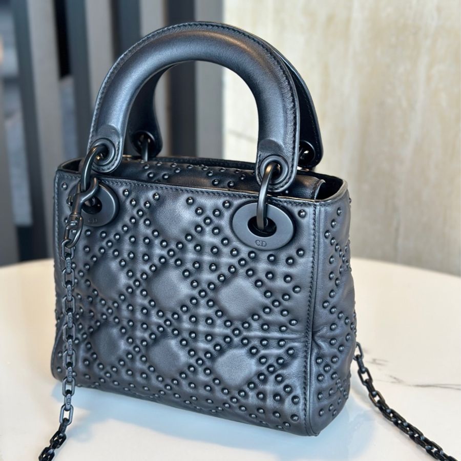 Dior So Black磨砂黑三格黛妃包🔥99新五金🈚️掉色🔥-8