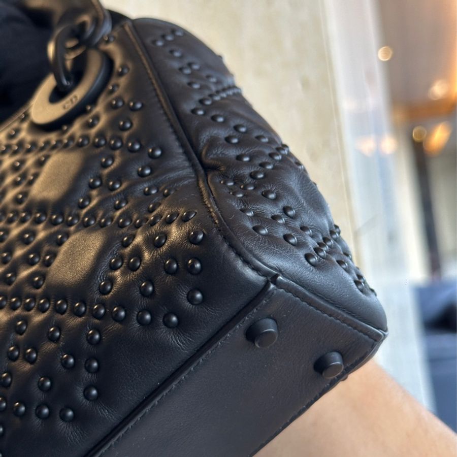 Dior So Black磨砂黑三格黛妃包🔥99新五金🈚️掉色🔥-13