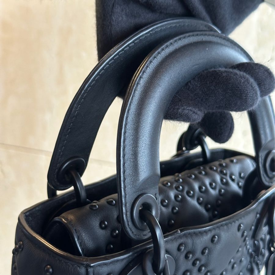 Dior So Black磨砂黑三格黛妃包🔥99新五金🈚️掉色🔥-16