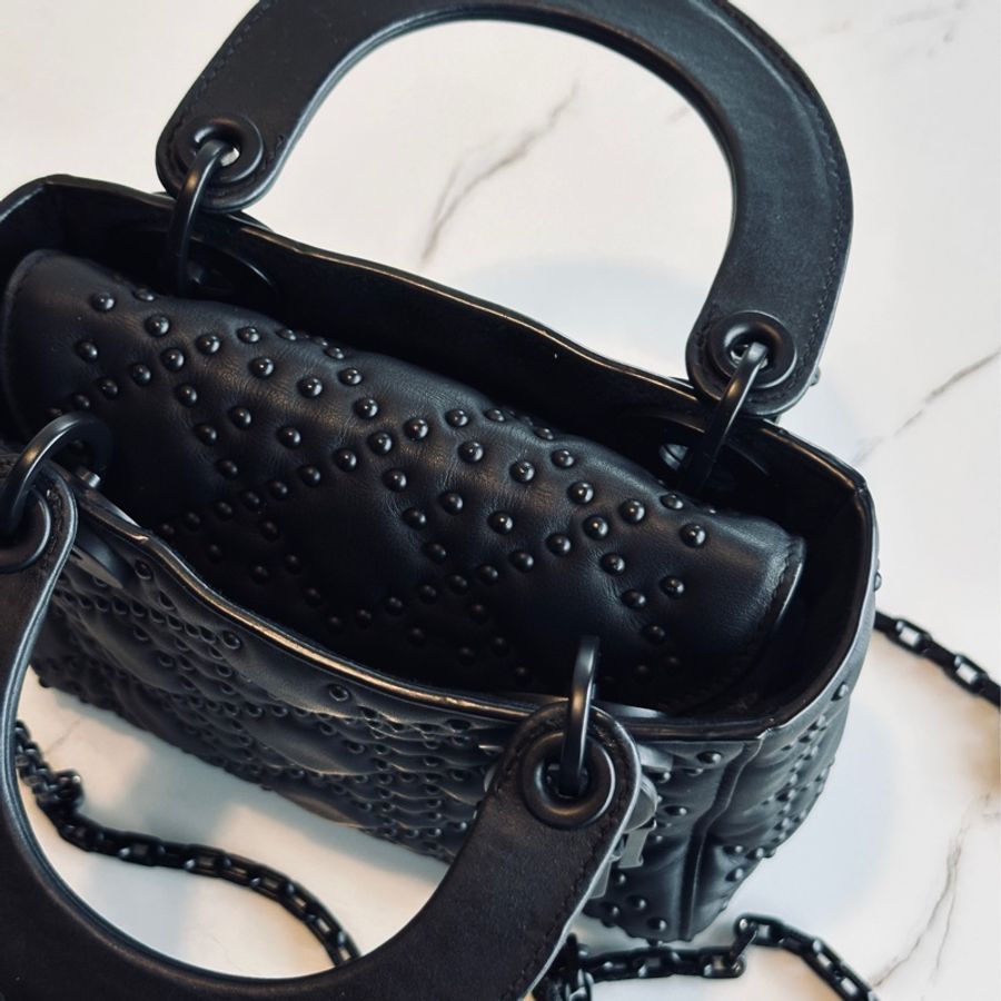 Dior So Black磨砂黑三格黛妃包🔥99新五金🈚️掉色🔥-20