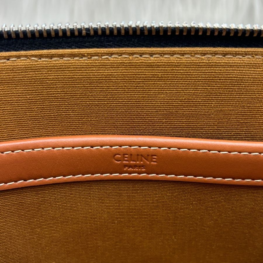 Celine 111612凱旋門老花字母logo斜背包Messenger Double Zip-17