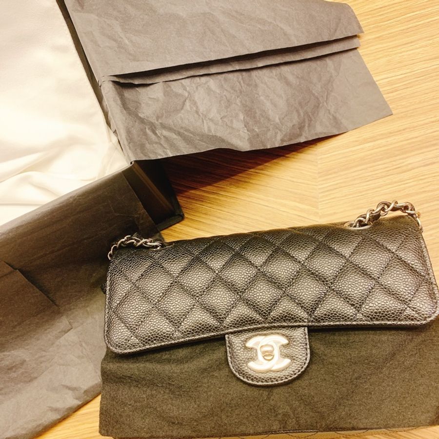 Chanel CF23 荔枝皮銀扣-9