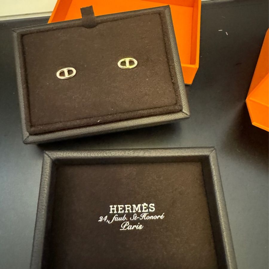 Hermès Farandole earrings, 豬鼻耳環very small model / 玫瑰金Rose Gold (brand new )-1