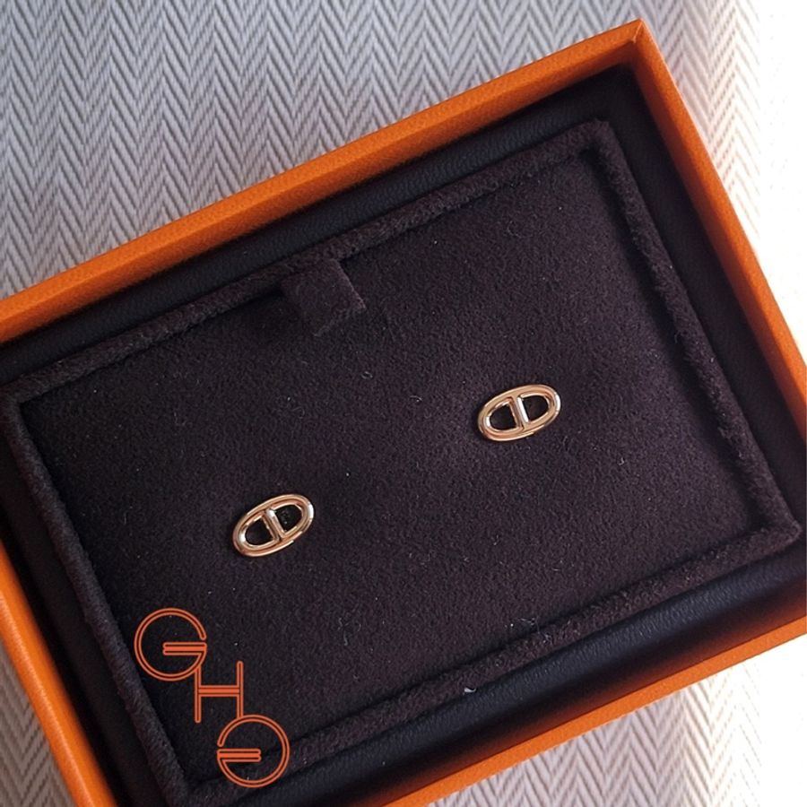 Hermès Farandole earrings, 豬鼻耳環very small model / 玫瑰金Rose Gold (brand new )-2