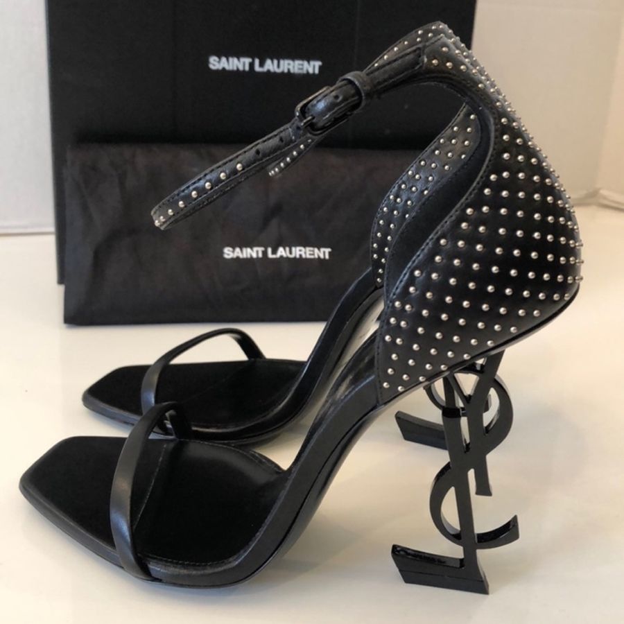 🔥🔥🔥100% Authentic Saint Laurent 經典Logo 跟鞋-1