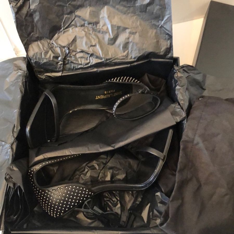 🔥🔥🔥100% Authentic Saint Laurent 經典Logo 跟鞋-4