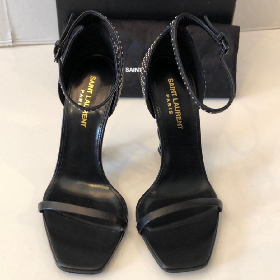 🔥🔥🔥100% Authentic Saint Laurent 經典Logo 跟鞋-6
