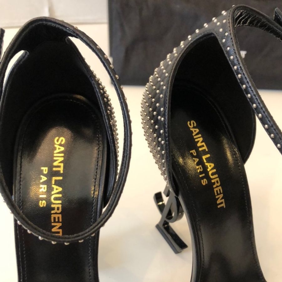 🔥🔥🔥100% Authentic Saint Laurent 經典Logo 跟鞋-8