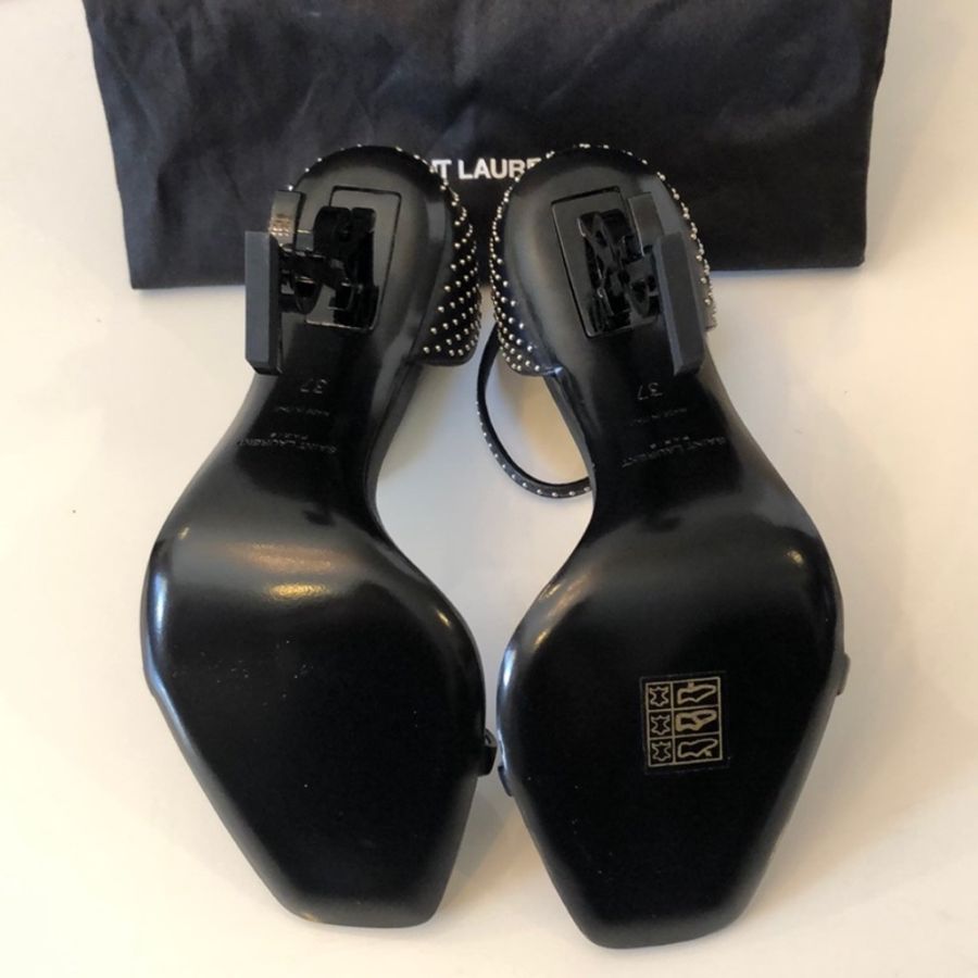 🔥🔥🔥100% Authentic Saint Laurent 經典Logo 跟鞋-9
