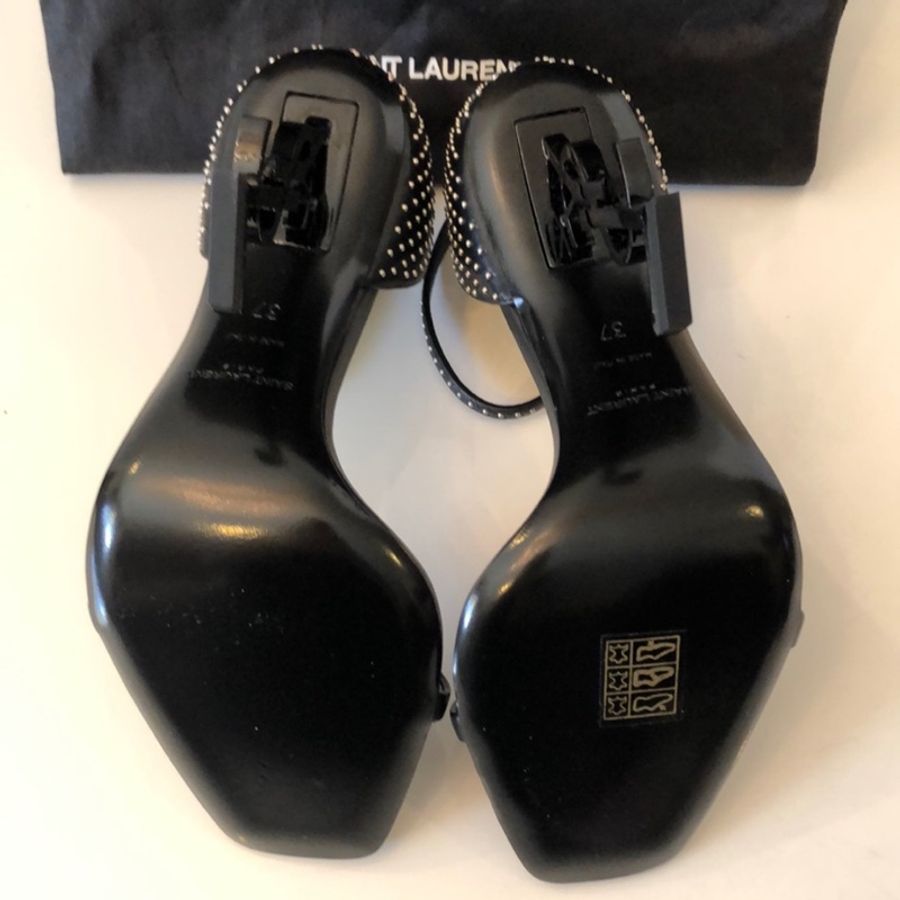 🔥🔥🔥100% Authentic Saint Laurent 經典Logo 跟鞋-10