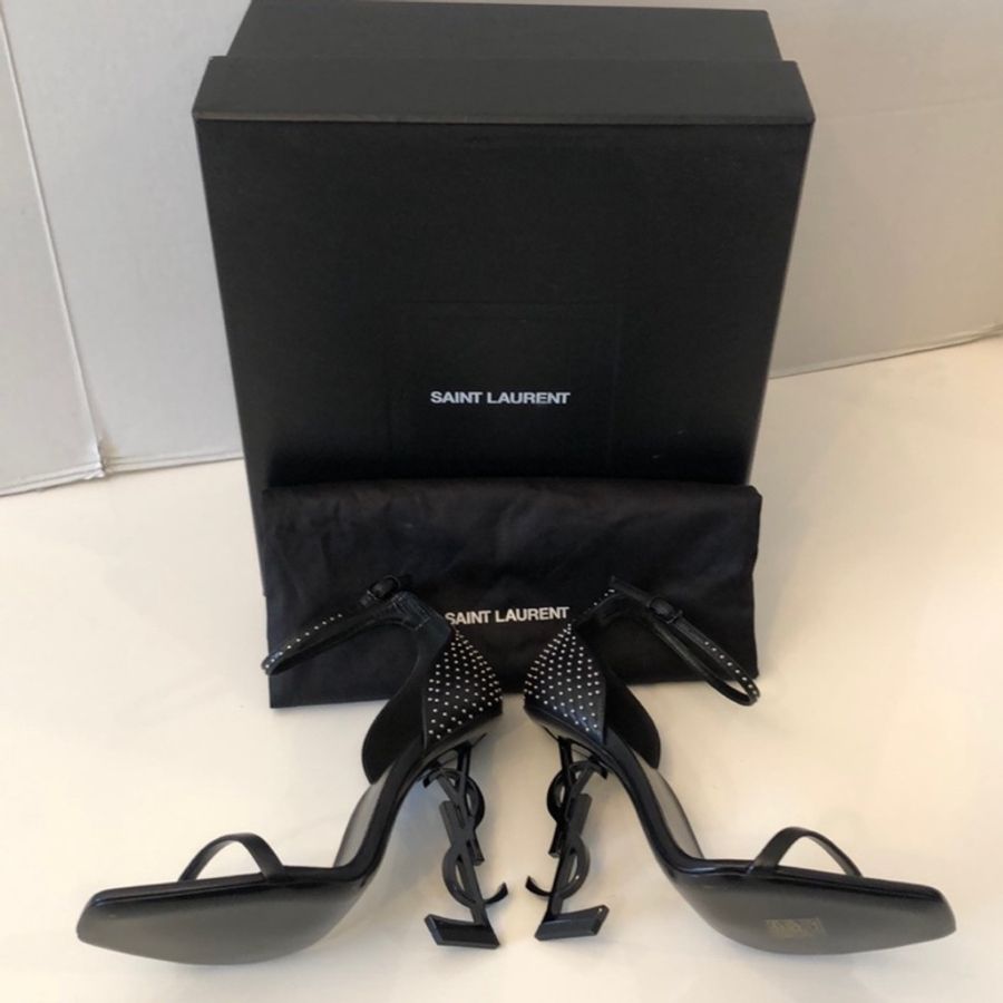 🔥🔥🔥100% Authentic Saint Laurent 經典Logo 跟鞋-12