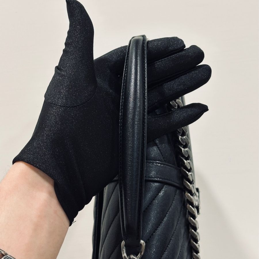 9新以上🔥Ysl college黑銀郵差包🖤🉑肩背/手提/斜挎背-12