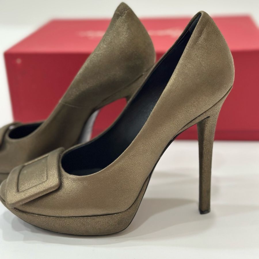 Roger VIVIER RV 咖啡色 跟鞋 高跟鞋-4