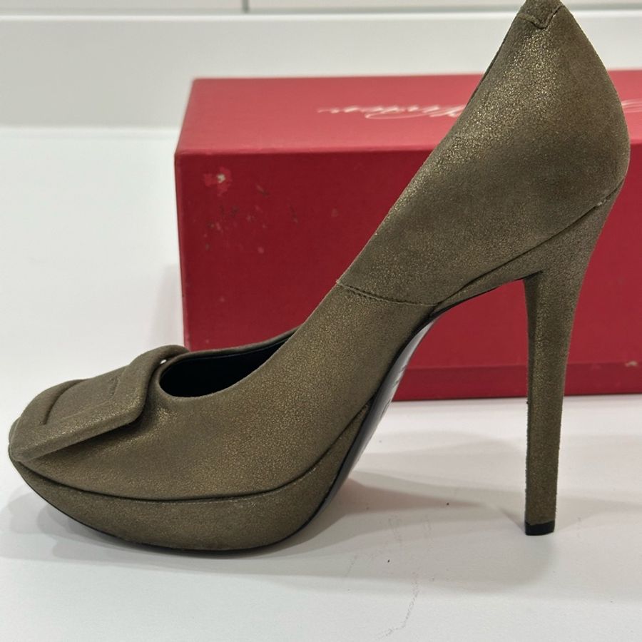 Roger VIVIER RV 咖啡色 跟鞋 高跟鞋-6