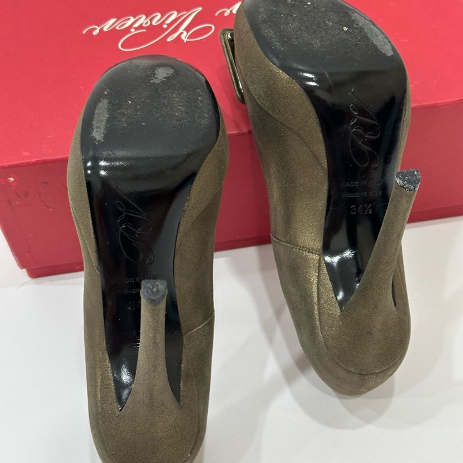 Roger VIVIER RV 咖啡色 跟鞋 高跟鞋-9