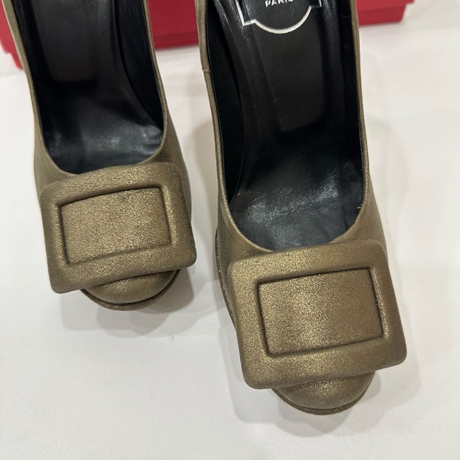 Roger VIVIER RV 咖啡色 跟鞋 高跟鞋-14