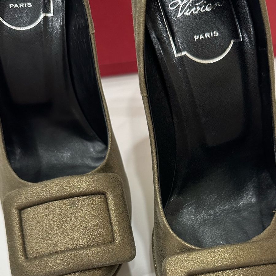 Roger VIVIER RV 咖啡色 跟鞋 高跟鞋-34