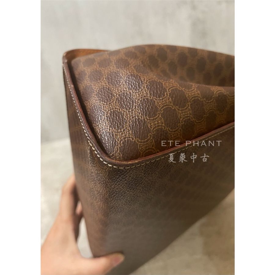中古美品|Celine地球儀金幣扣手提包✨-10