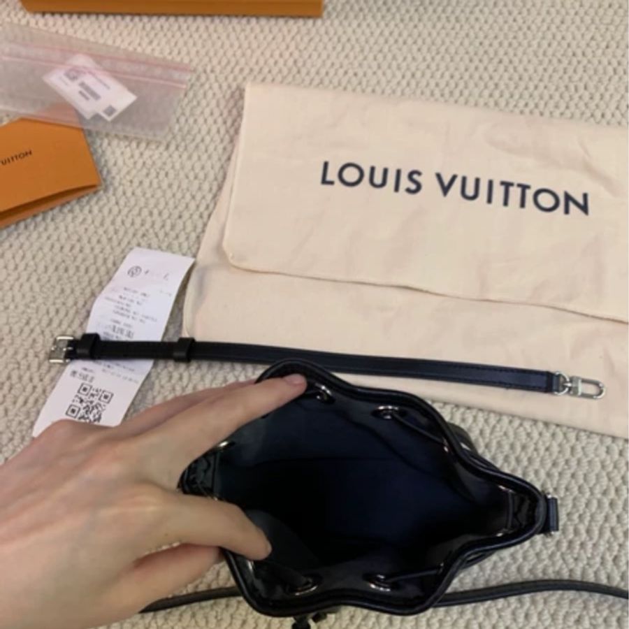 Louis Vuitton Nono Noe 黑色丹寧牛仔小水桶包 #限量款 #芯片款 #大全配 #爆款❤️🔥-6