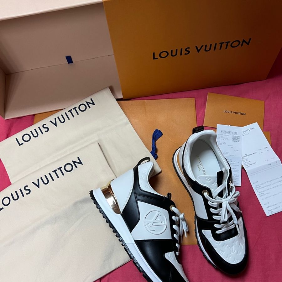 LV Louis Vuitton路易威登 Run Away 運動鞋 厚底 熊貓款 黑白配色 1 ABP7I 尺寸38-1
