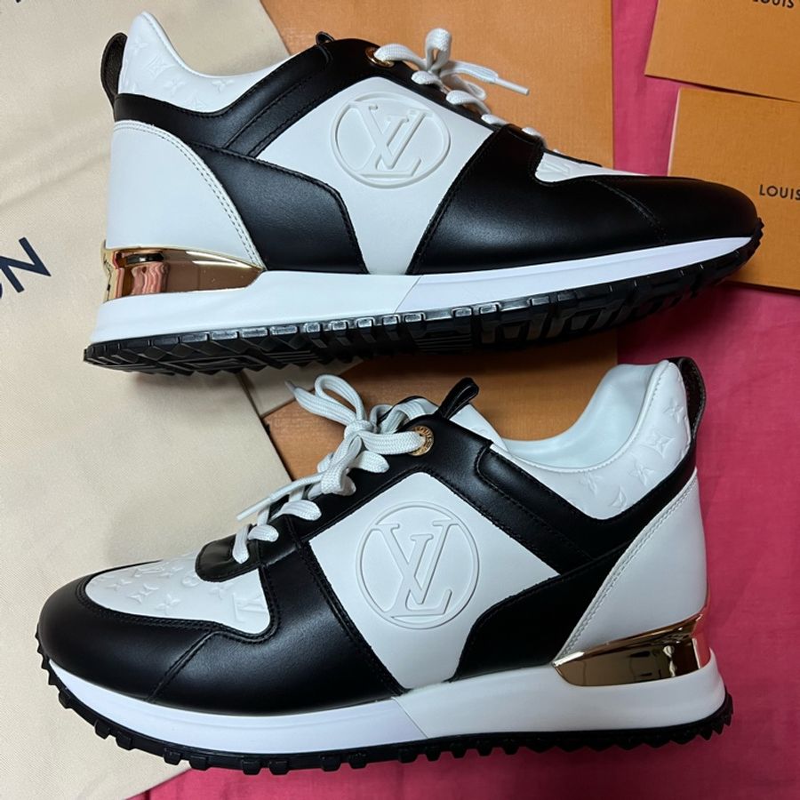 LV Louis Vuitton路易威登 Run Away 運動鞋 厚底 熊貓款 黑白配色 1 ABP7I 尺寸38-3