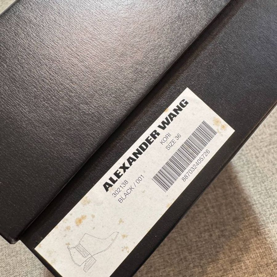 Alexander wang 黑色短靴 歐碼36-5