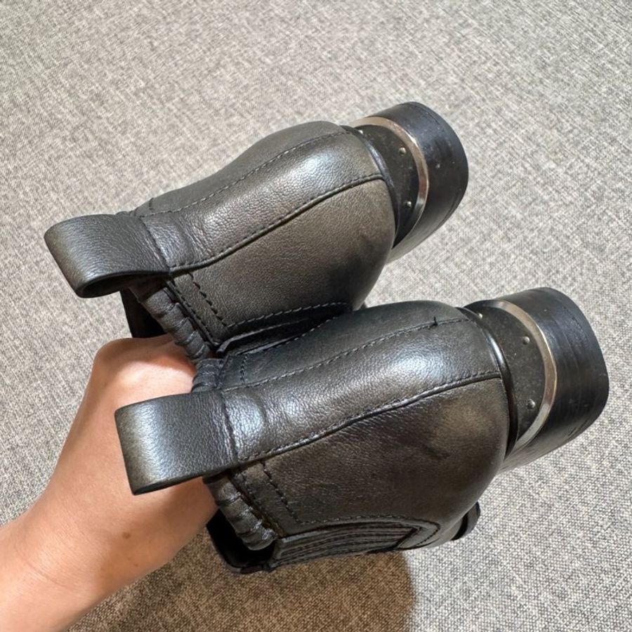 Alexander wang 黑色短靴 歐碼36-7