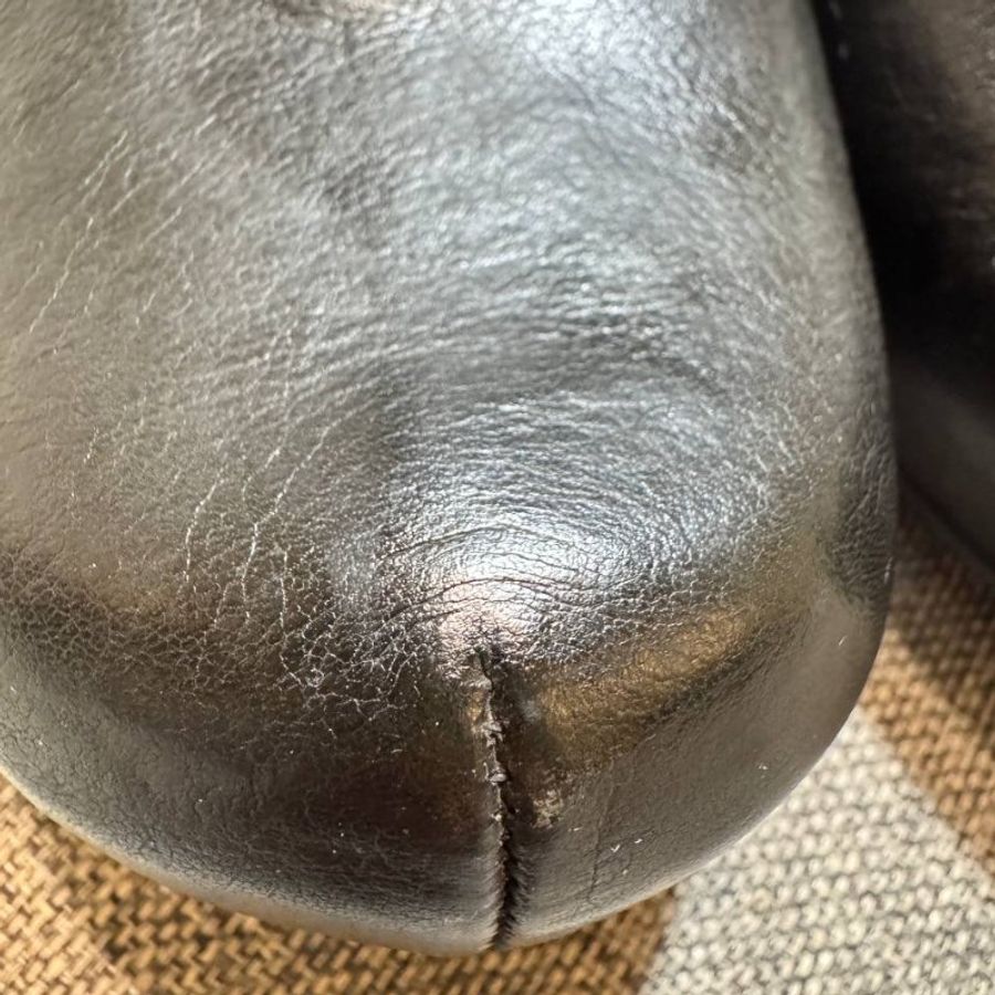 Rick Owens 黑色造型短靴 楔型鞋 歐碼36.5-6