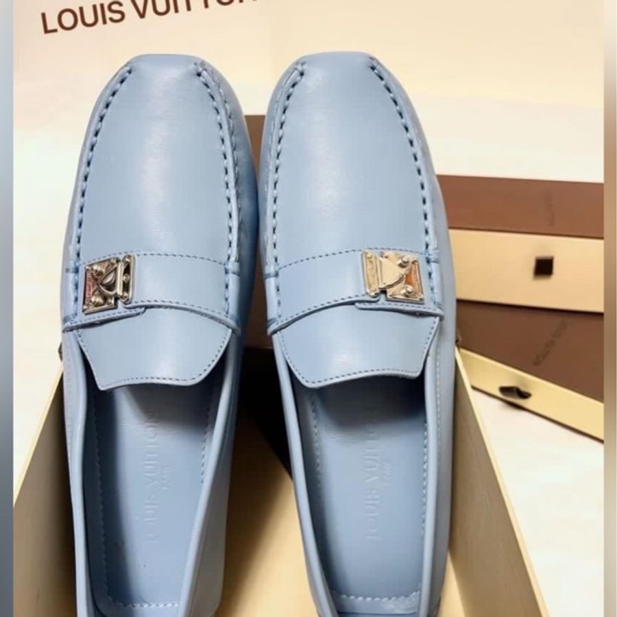 🍒LOUIS VUITTON 海洋藍瑕疵休閒鞋 size:38.5 / 2F241212-2-1