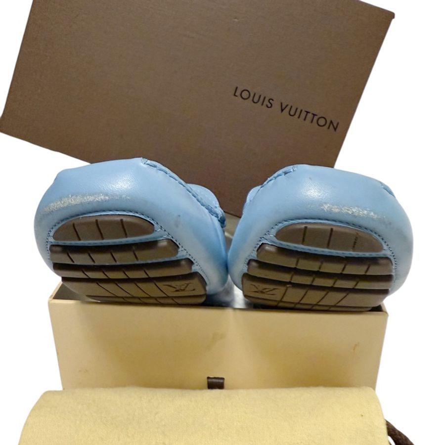 🍒LOUIS VUITTON 海洋藍瑕疵休閒鞋 size:38.5 / 2F241212-2-13