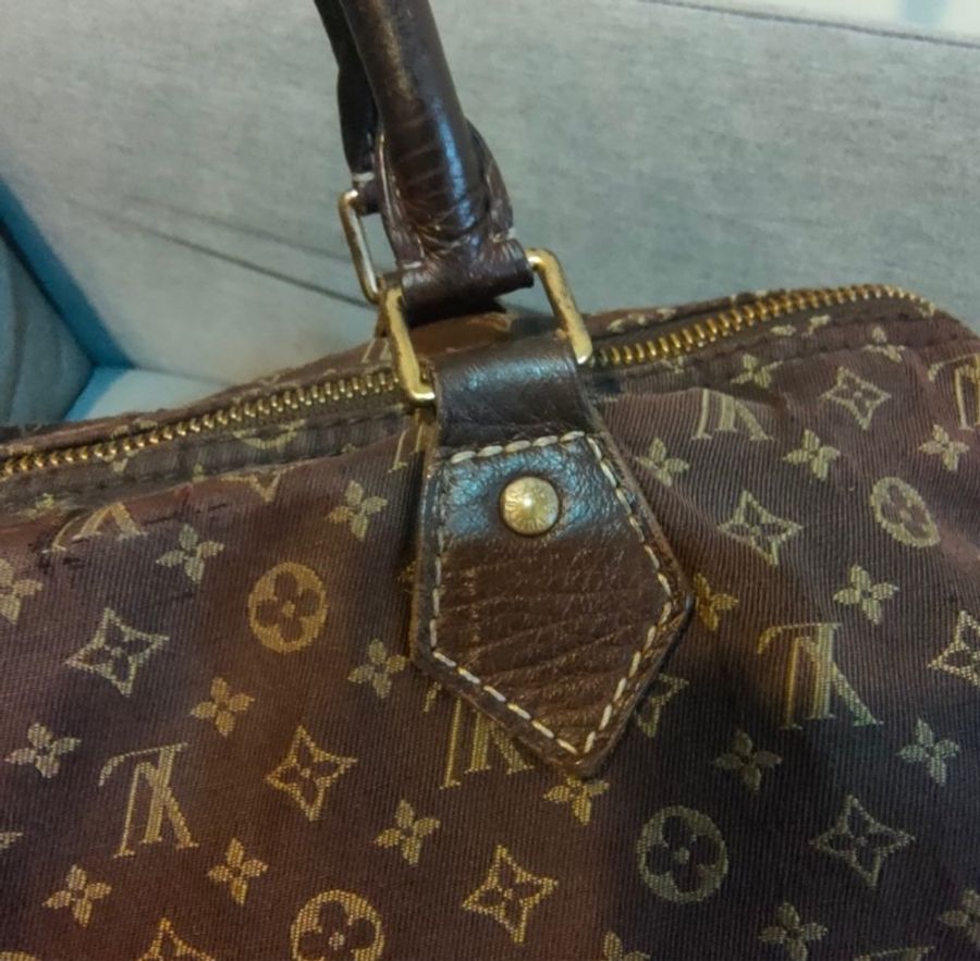 Louis Vuitton 路易威登LV SPEEDY 30 經典 老花 刺繡布 波士頓包 手提包 輕量包/二手精品/二手包-37