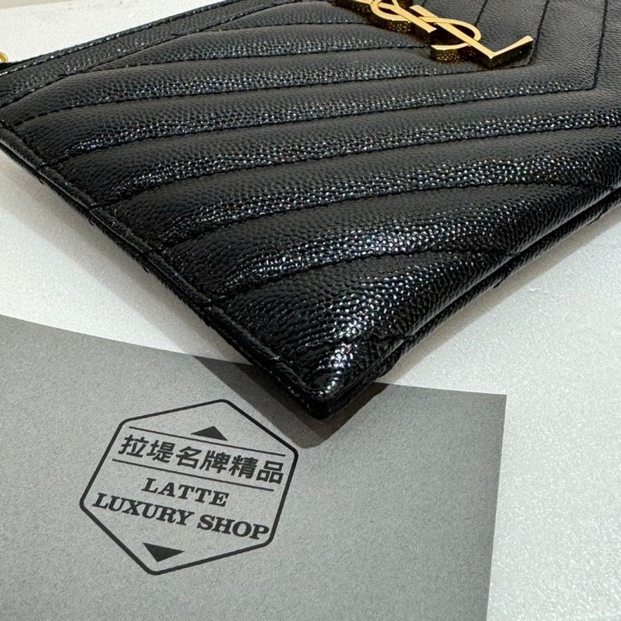 YSL 拉鍊長夾/手拿包 87成新(M-13)-2