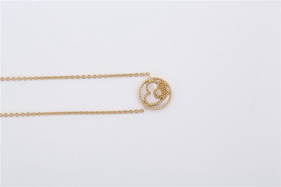 DIOR(迪奧) ROSE DES VENTS愛心貝母鑽項鏈 項鏈-1