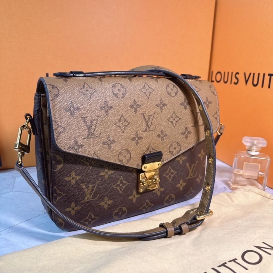 🔥🔥LV 經典雙色老花郵差包 M44876-4