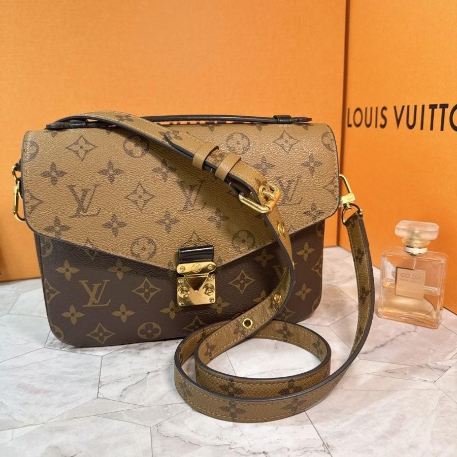 🔥🔥LV 經典雙色老花郵差包 M44876-7