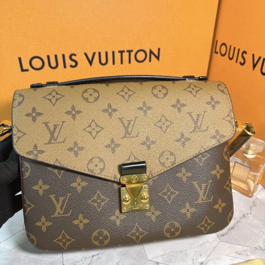 🔥🔥LV 經典雙色老花郵差包 M44876-8