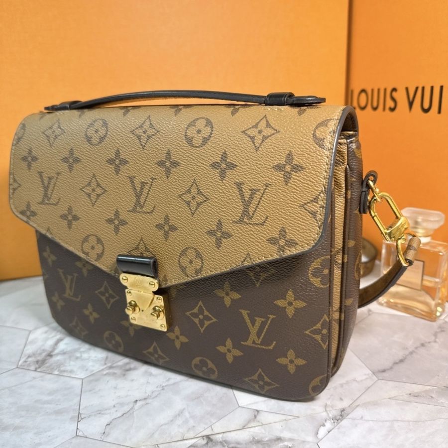 🔥🔥LV 經典雙色老花郵差包 M44876-10