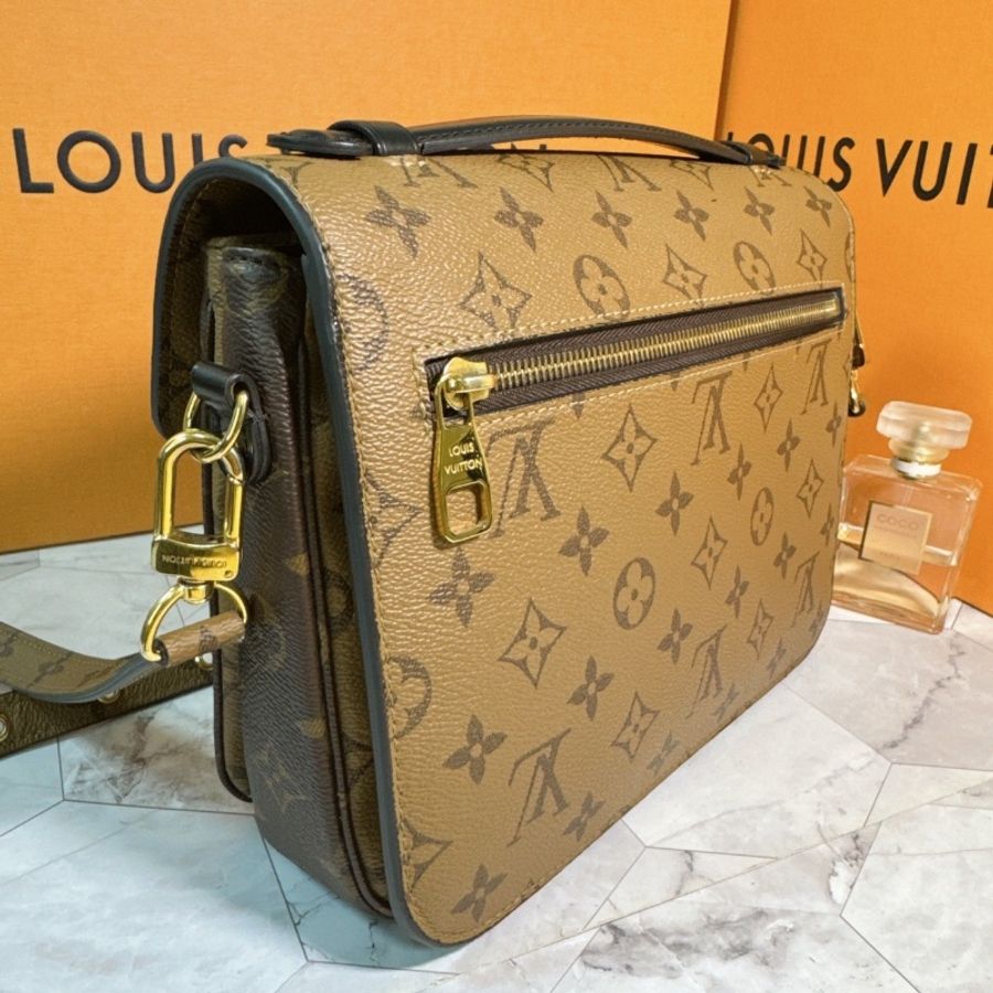 🔥🔥LV 經典雙色老花郵差包 M44876-12