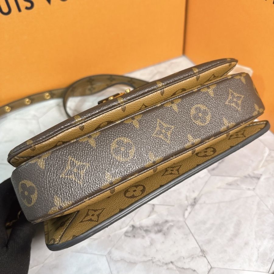 🔥🔥LV 經典雙色老花郵差包 M44876-16
